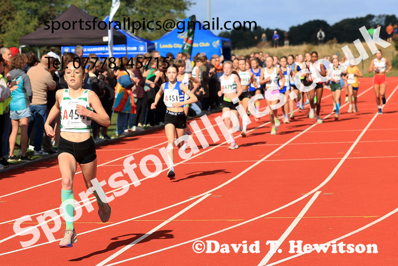 Girls Under-14s, 2026 Northern Mens 6 and Womens 4 Stage and Youngsters Relays, Silksworth, Sunderland. Photo: David T. Hewitson/Sports for All Pics